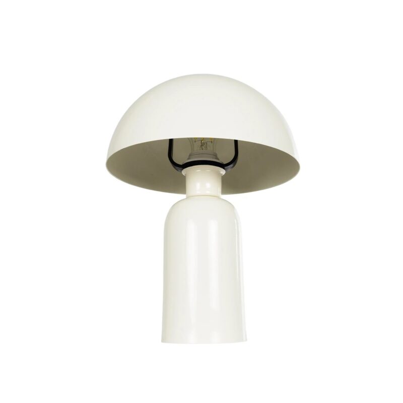 GLOBOSTAR® GASCO 204-0149 Μοντέρνο Επιτραπέζιο Φωτιστικό Πορτατίφ με Ντουί 1 x E27 AC 220-240V IP20 – Μπεζ – Μ26 x Π26 x Υ35cm