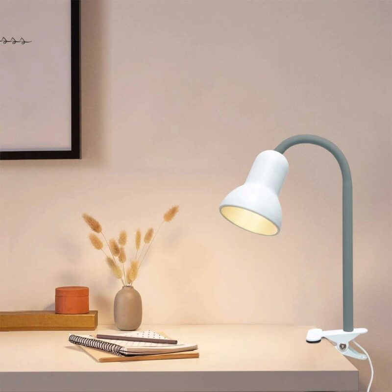GLOBOSTAR® TAVOLO 204-0152 Παιδικό Επιτραπέζιο Φωτιστικό Πορτατίφ με Ντουί 1 x E14 AC 220-240V IP20 – Πράσινο & Λευκό – Μ11 x Π9 x Υ35cm