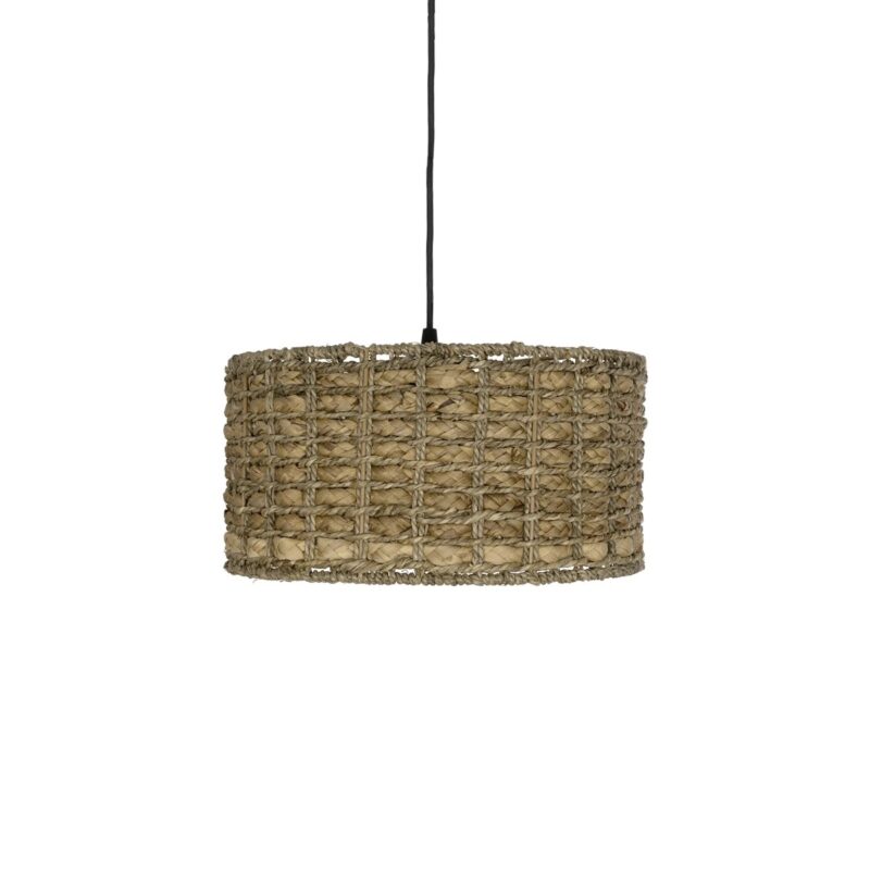 GLOBOSTAR® POMEGRANDE 204-0157 Boho Κρεμαστό Φωτιστικό Οροφής με Ντουί 1 x E27 AC 220-240V IP20 – Μπεζ – Μ31 x Π31 x Υ18cm