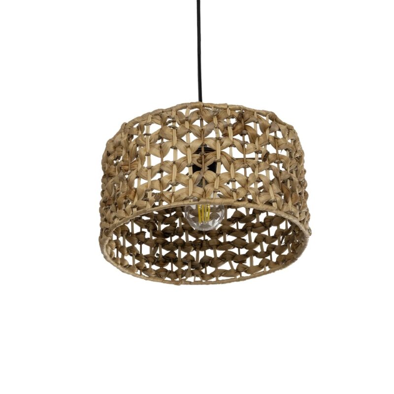 GLOBOSTAR® SAND 204-0160 Boho Κρεμαστό Φωτιστικό Οροφής με Ντουί 1 x E27 AC 220-240V IP20 – Καφέ – Μ30 x Π30 x Υ19cm
