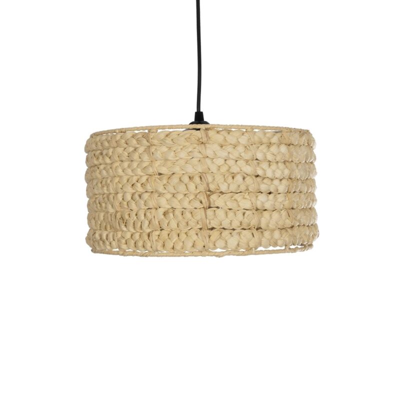 GLOBOSTAR® POMEGRANDE 204-0161 Boho Κρεμαστό Φωτιστικό Οροφής με Ντουί 1 x E27 AC 220-240V IP20 – Μπεζ – Μ32 x Π32 x Υ19cm