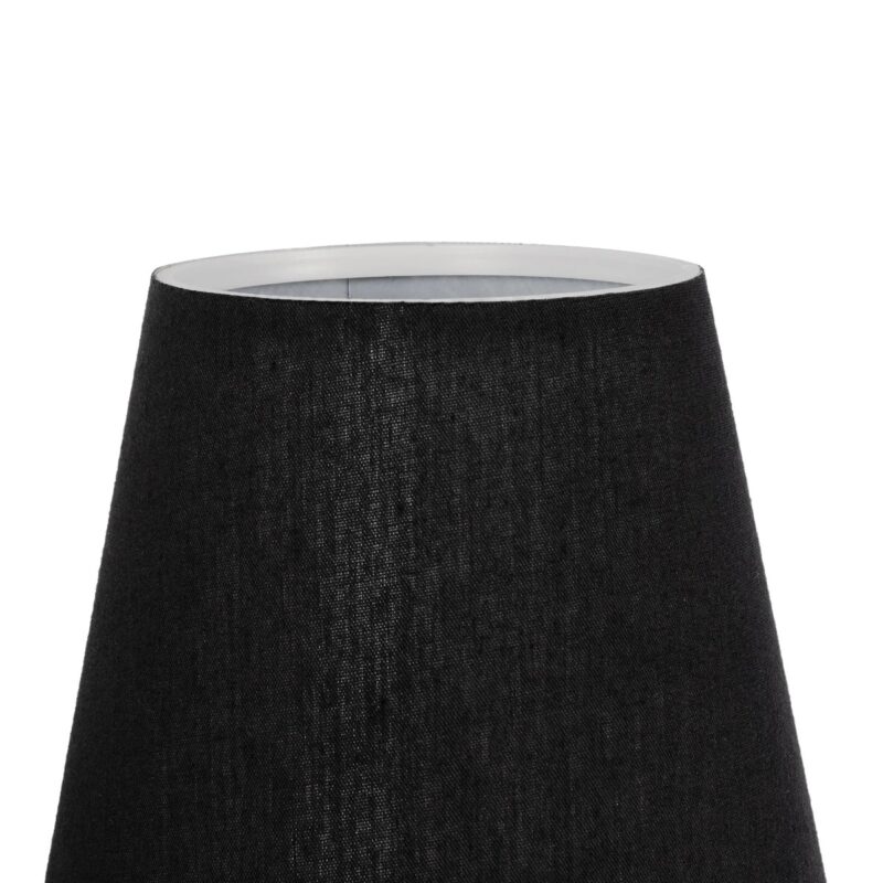 GLOBOSTAR® ELEGANTE 204-0185 Μοντέρνο Φωτιστικό Τοίχου – Απλίκα με Ντουί 1 x E27 AC 220-240V IP20 – Μαύρο – Μ14 x Π22 x Υ24cm
