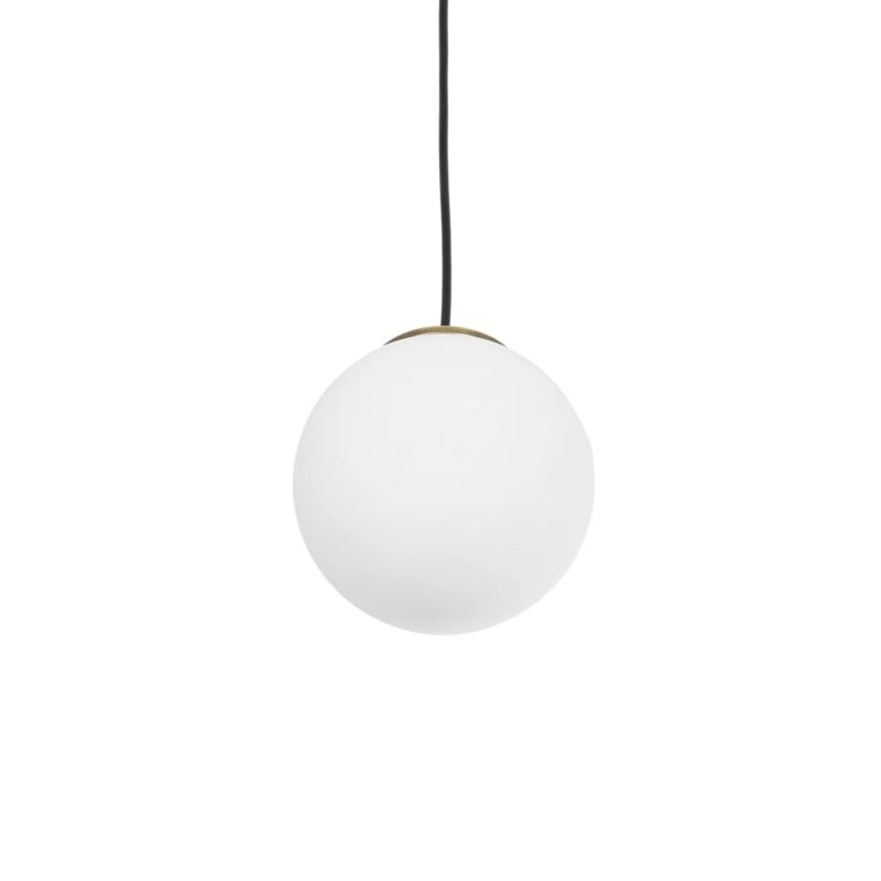 GLOBOSTAR® GLOBIDIO 204-0195 Μοντέρνο Κρεμαστό Φωτιστικό Οροφής με Ντουί 1 x E27 AC 220-240V IP20 – Χρύσο & Λευκό – Μ15 x Π15 x Υ15cm