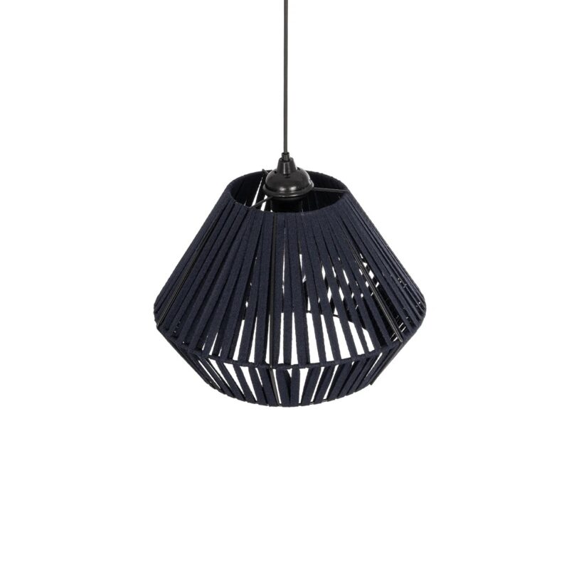 GLOBOSTAR® NUI 205-0071 Boho Κρεμαστό Φωτιστικό Οροφής με Ντουί 1 x E27 AC 220-240V IP20 – Μπλε – M36 x Π36 x Υ27cm