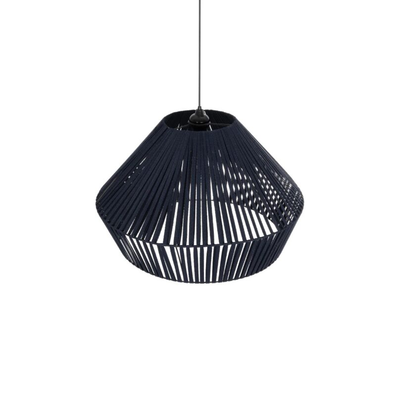 GLOBOSTAR® NUI 205-0072 Boho Κρεμαστό Φωτιστικό Οροφής με Ντουί 1 x E27 AC 220-240V IP20 – Μπλε – M60 x Π60 x Υ41cm