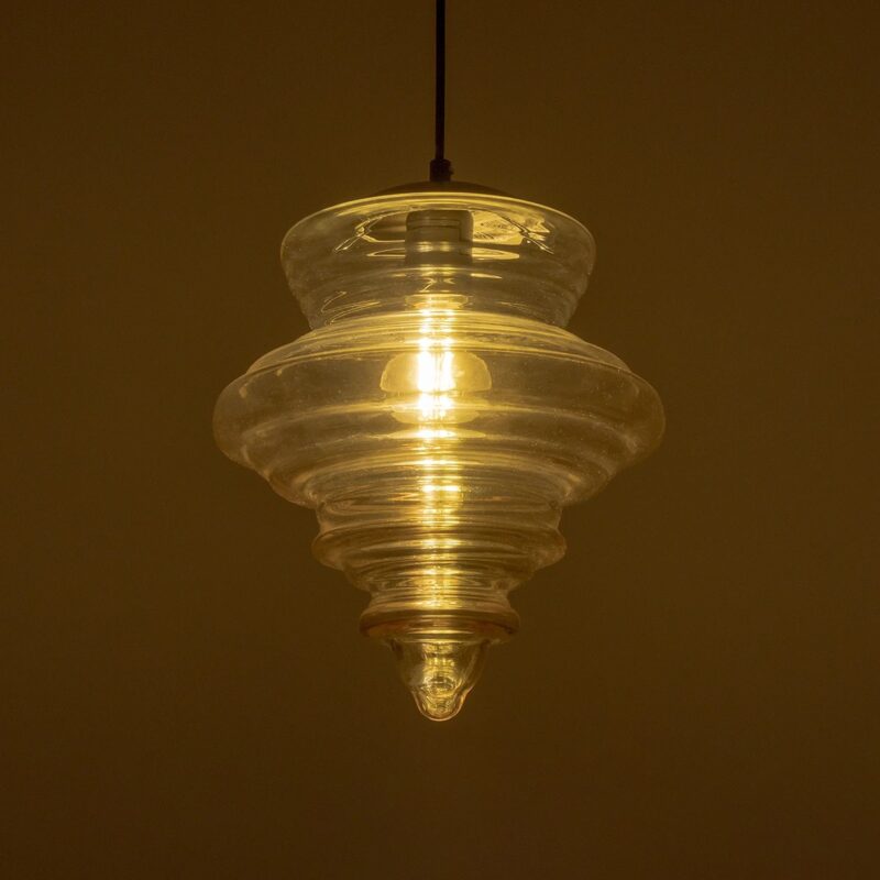 GLOBOSTAR® CORTE 206-0029 Μοντέρνο Κρεμαστό Φωτιστικό Οροφής με Ντουί 1 x E27 AC 220-240V IP20 – Mελί – Μ25 x Π25 x Υ30cm