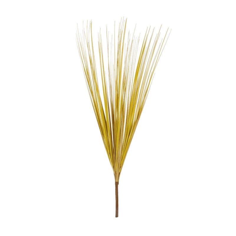 GloboStar® Artificial Garden YELLLOW GRASS BOUQUET 21162 Τεχνητό Διακοσμητικό Μπουκέτο Grass Κίτρινο Y90cm