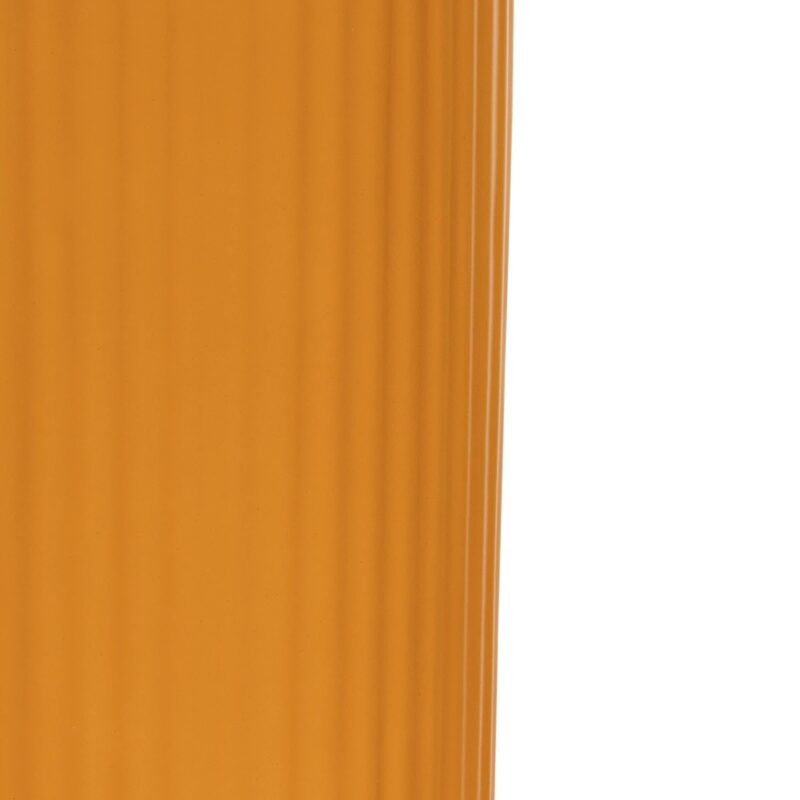 GloboStar® Artificial Garden CANGUU 21255 Διακοσμητικό Κεραμικό Βάζo Πορτοκαλί Π11 x Μ11 x Υ26 cm