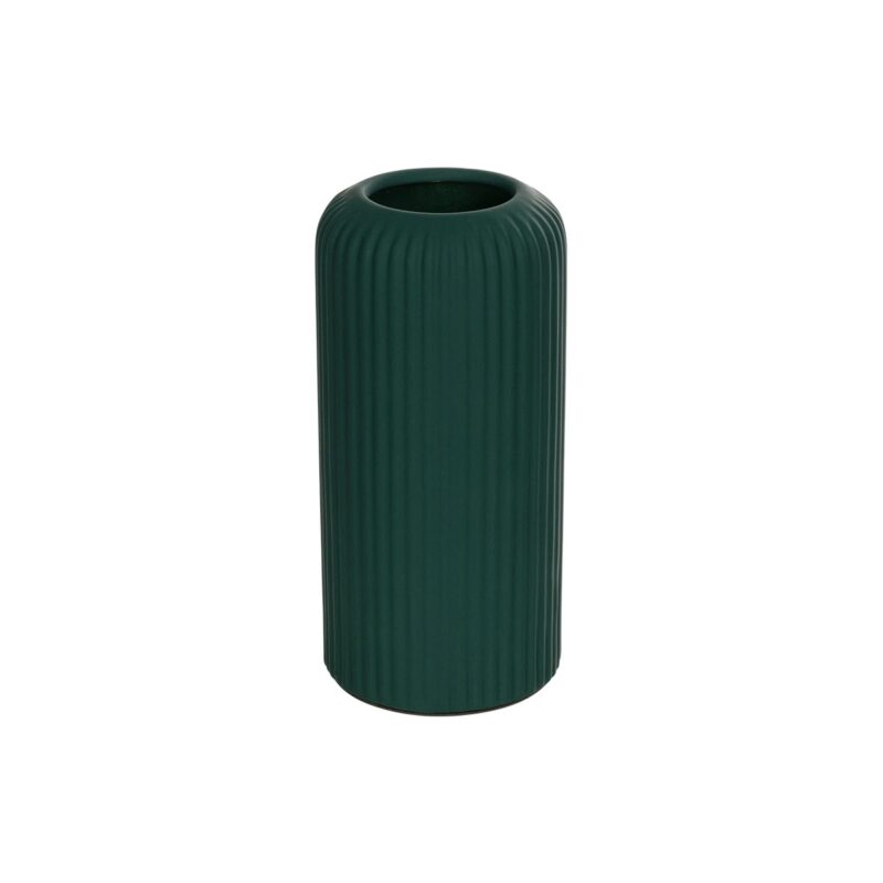 GloboStar® Artificial Garden KUTA 21256 Διακοσμητικό Κεραμικό Βάζo Πράσινο Π10 x Μ10 x Υ20 cm