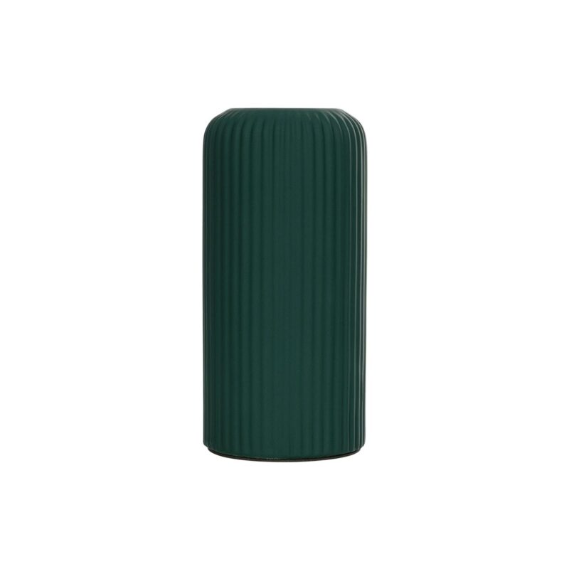 GloboStar® Artificial Garden KUTA 21256 Διακοσμητικό Κεραμικό Βάζo Πράσινο Π10 x Μ10 x Υ20 cm