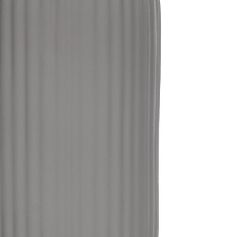 GloboStar® Artificial Garden LOVINA 21257 Διακοσμητικό Κεραμικό Βάζo Γκρι Π9 x Μ9 x Υ16 cm