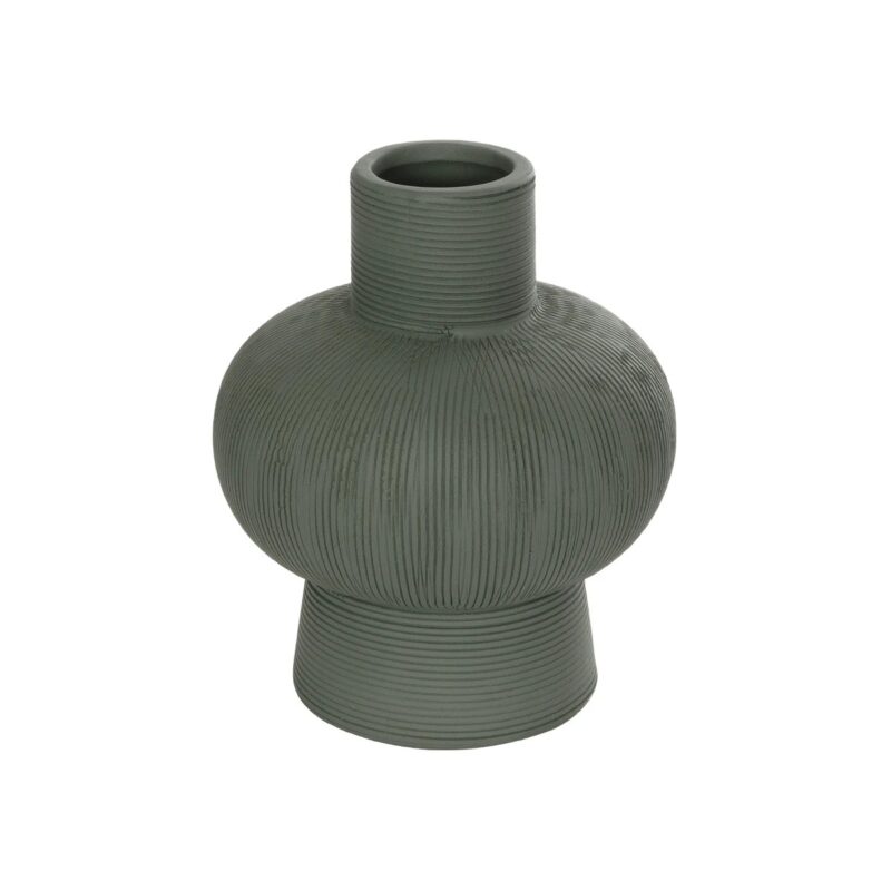 GloboStar® Artificial Garden MALACHITE 21264 Διακοσμητικό Κεραμικό Βάζo Πράσινο Π13 x Μ13 x Υ16cm