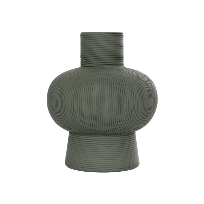 GloboStar® Artificial Garden MALACHITE 21264 Διακοσμητικό Κεραμικό Βάζo Πράσινο Π13 x Μ13 x Υ16cm