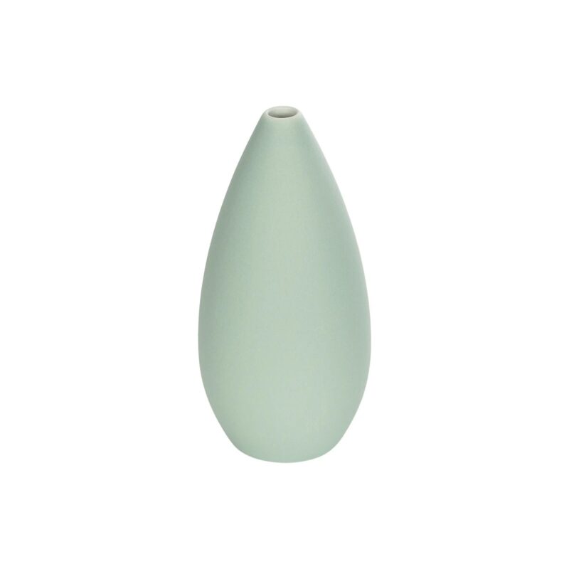 GloboStar® Artificial Garden SEYHELLES 21266 Διακοσμητικό Κεραμικό Βάζo Τιρκουάζ Π8 x Μ8 x Υ16cm