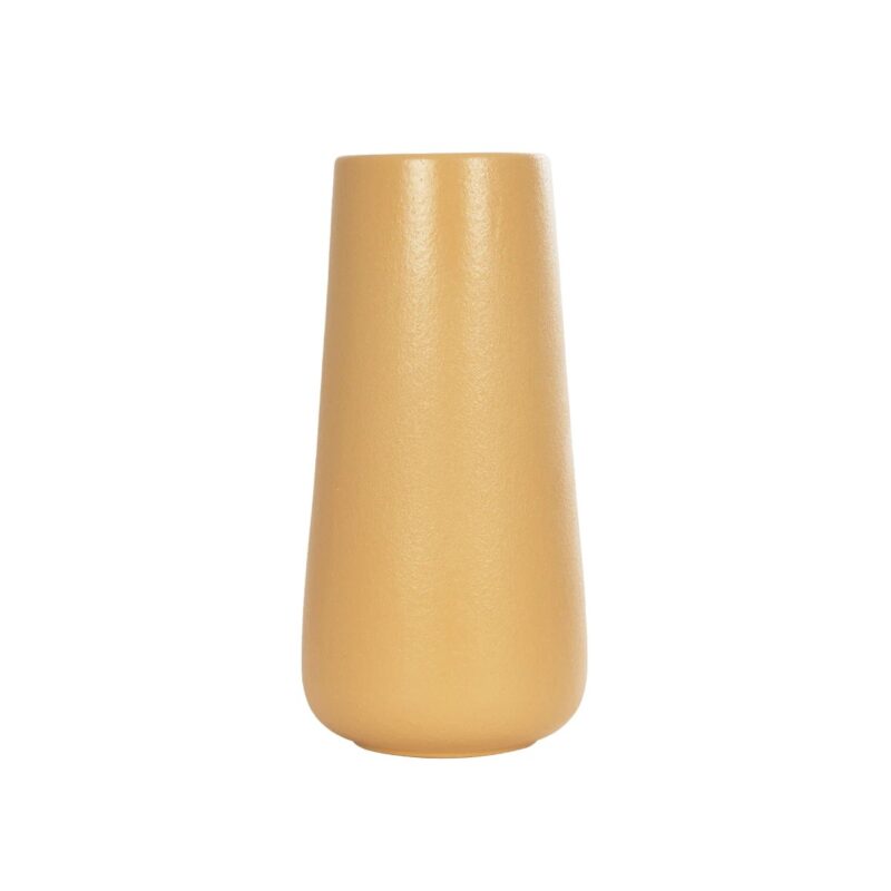 GloboStar® Artificial Garden LEGIAN 21268 Διακοσμητικό Κεραμικό Βάζo Πορτοκαλι Π10 x Μ10 x Υ20cm