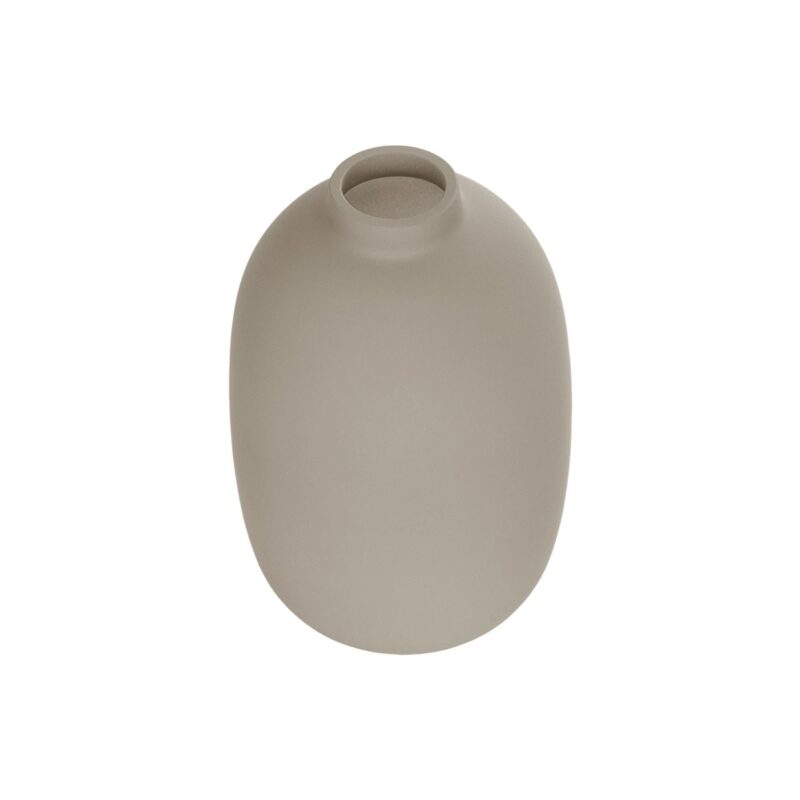 GloboStar® Artificial Garden PHUKET 21276 Διακοσμητικό Κεραμικό Βάζo Καφέ Π10 x Μ10 x Υ15cm
