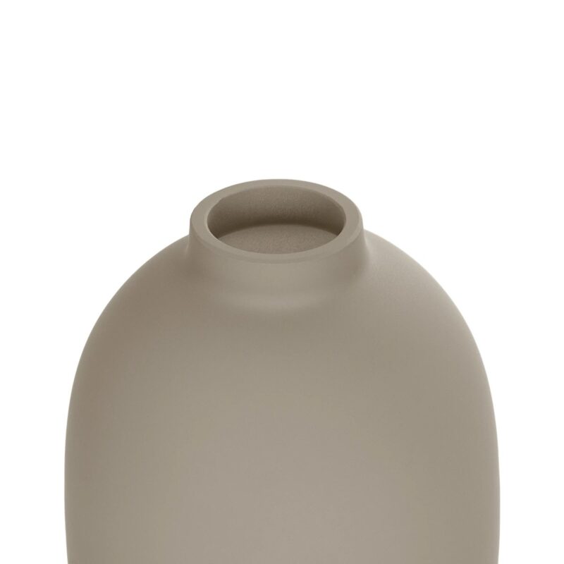 GloboStar® Artificial Garden PHUKET 21276 Διακοσμητικό Κεραμικό Βάζo Καφέ Π10 x Μ10 x Υ15cm