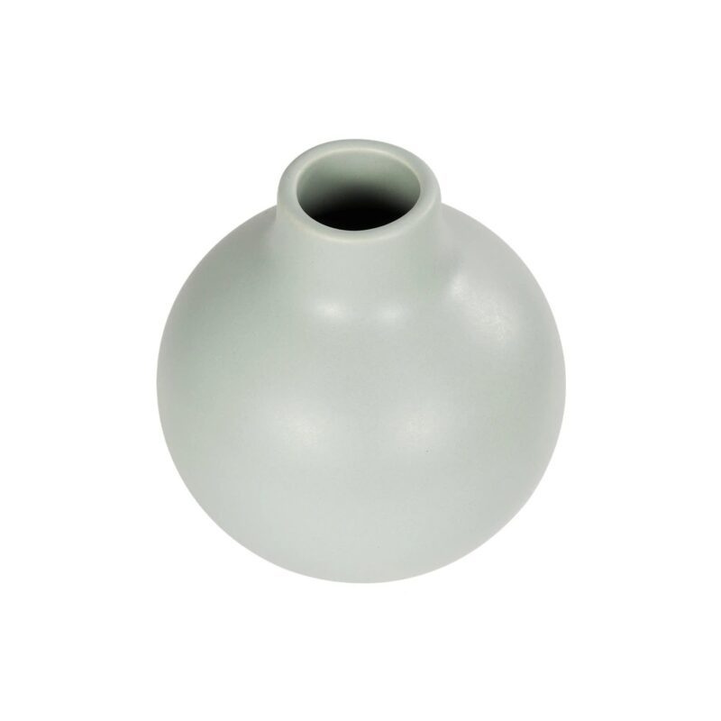 GloboStar® Artificial Garden EMERALD 21279 Διακοσμητικό Κεραμικό Βάζo Τιρκουάζ Π12 x Μ12 x Υ14cm