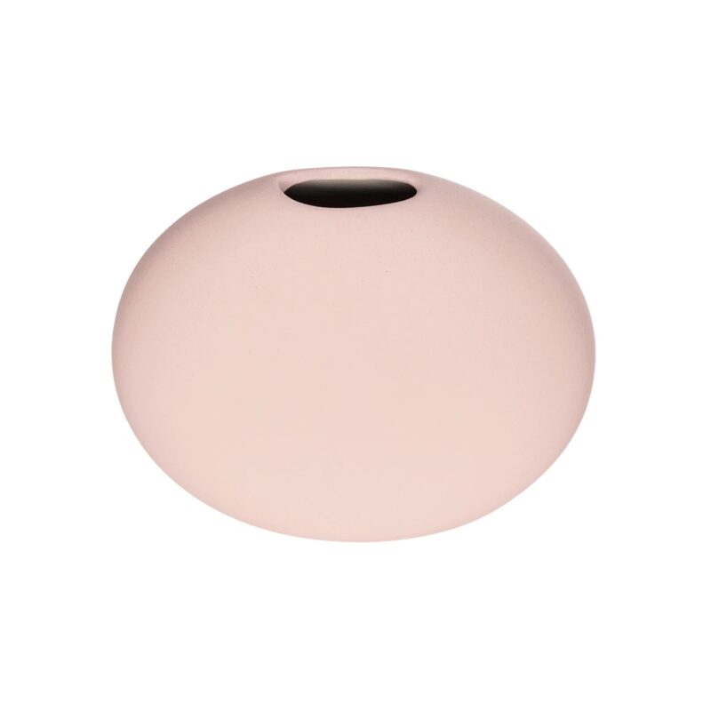 GloboStar® Artificial Garden SICILY 21289 Διακοσμητικό Κεραμικό Βάζo Ροζ Π15 x Μ15 x Υ14cm