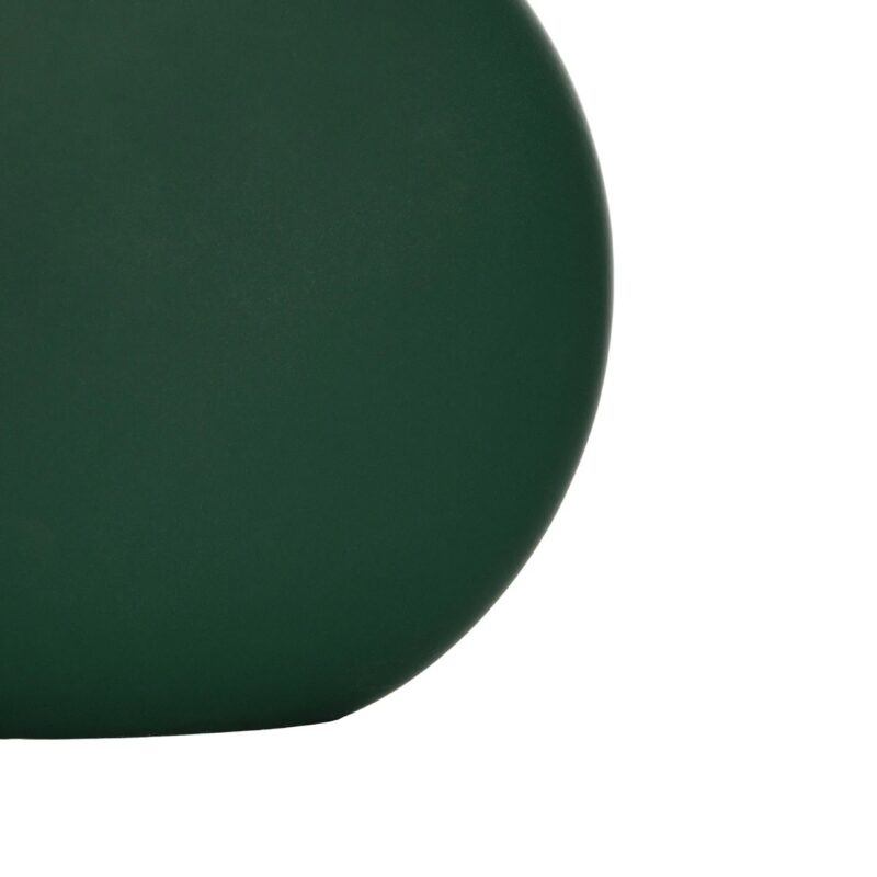 GloboStar® Artificial Garden MENORCA 21292 Διακοσμητικό Κεραμικό Βάζo Πράσινο Π15 x Μ15 x Υ14cm