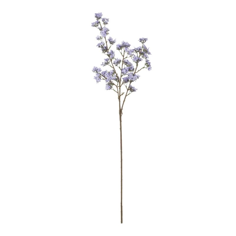 GloboStar® Artificial Garden TAKASAGO CHERRY BLOSSOM 21294 Τεχνητό Διακοσμητικό Κλαδί Λιλά Κερασιάς Μ25 x Π10 x Υ81cm