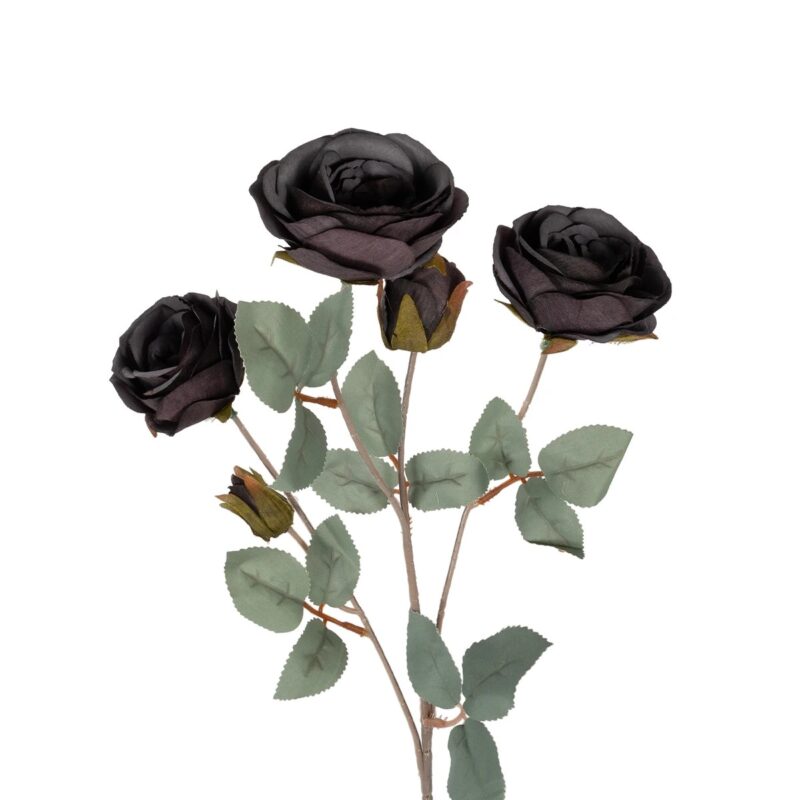 GloboStar® Artificial Garden PURPLE BRANCH 21301 Τεχνητό Διακοσμητικό Κλαδί Τριαντάφυλλα Μωβ Y60cm