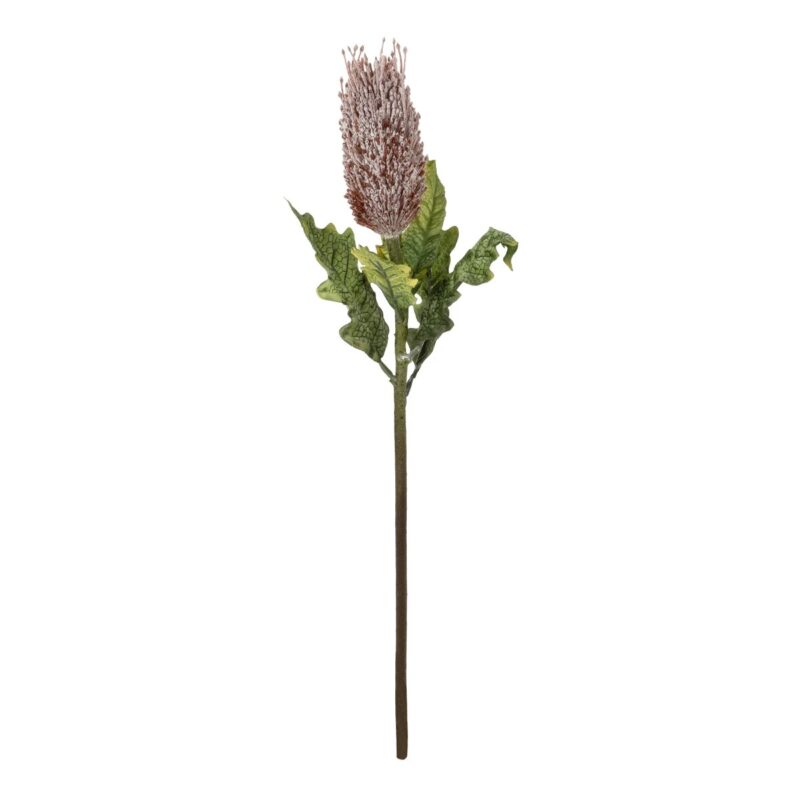 GloboStar® Artificial Garden PURPLE STIPA FRUIT BRANCH 21375 Τεχνητό Διακοσμητικό Κλαδί Στίπα  Y69cm