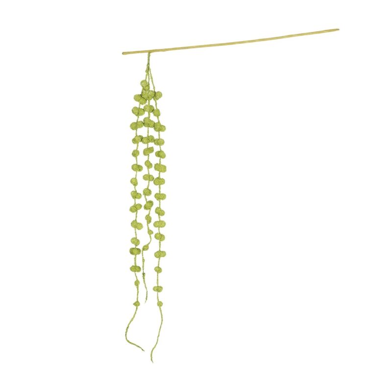 GloboStar® Artificial Garden GREEN AMARANTHUS FRUIT BRANCH 21453Τεχνητό Διακοσμητικό Κλαδί Πράσινος Αμάρανθος Y60cm