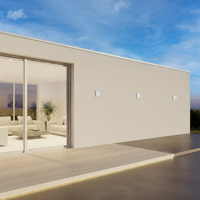 kelvo® ARKOS KLV-101-0112 Φωτιστικό Τοίχου / Απλίκα LED 8W 840lm 15° AC 220-240V Αδιάβροχο IP65 Θερμό Λευκό 2700K – CREE SMD Chip & TÜV SÜD Driver – Λευκό Ματ – Μ14 x Π5.5 x Υ14cm – 5 Χρόνια Εγγύηση