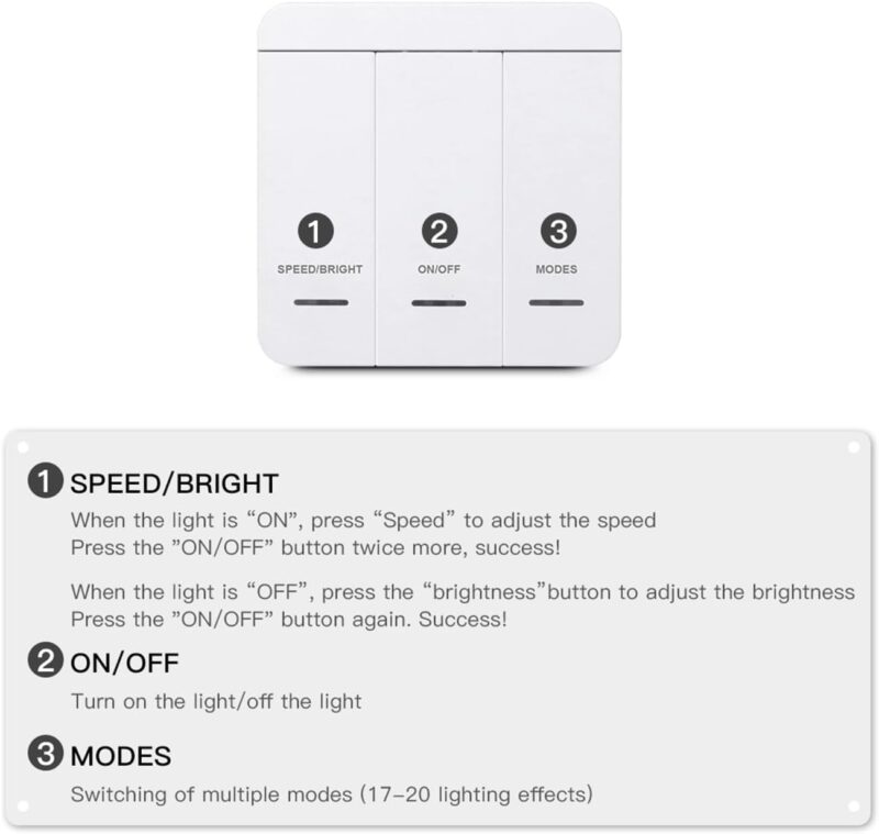 RF Τηλεχειριστήριο + Controller Dimmer για Digital COB Μονόχρωμη Ταινία LED 24V 10m 24119040DGC ACA – 24VSNGLDGC
