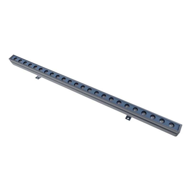 GLOBOSTAR® WASHERMARGO 90153 Μπάρα Φωτισμού Wall Washer LED 24W 2880lm 30° DC 24V Αδιάβροχο IP66 Ψυχρό Λευκό 6000K Dimmable – Bridgelux SMD Chip – Γκρι Ανθρακί – Μ100 x Π8.5 x Υ4cm – 3 Χρόνια Εγγύηση
