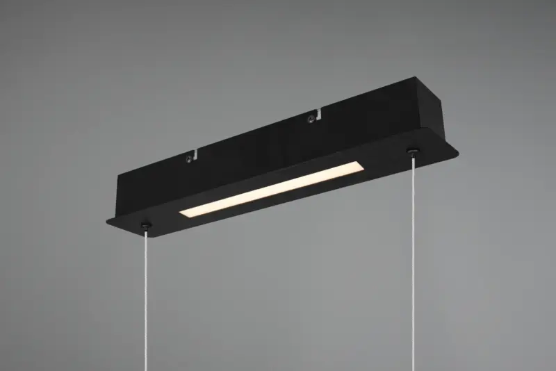 Κρεμαστό Φωτιστικό Ράγα Trio Lighting LED 38W Μαύρο Ματ Step Dimmable 4500lm 3000K  327210332