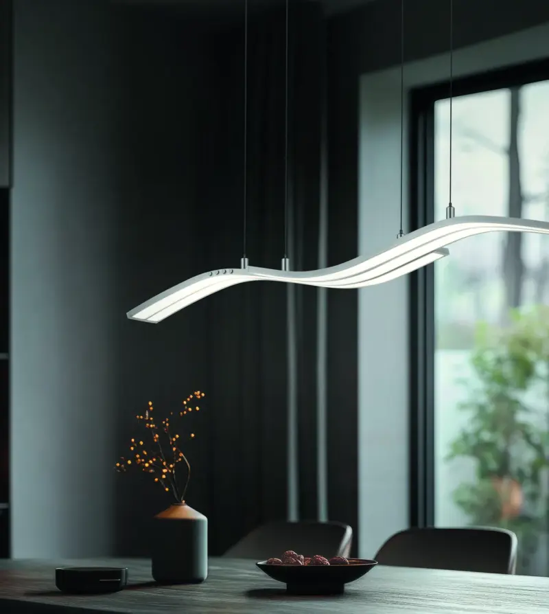 Trio Lighting – 332810307 SPIDER Κρεμαστό Φωτιστικό Ράγα LED 46W 5350lm Dimmable CCT Νίκελ Ματ με Τηλεχειριστήριο