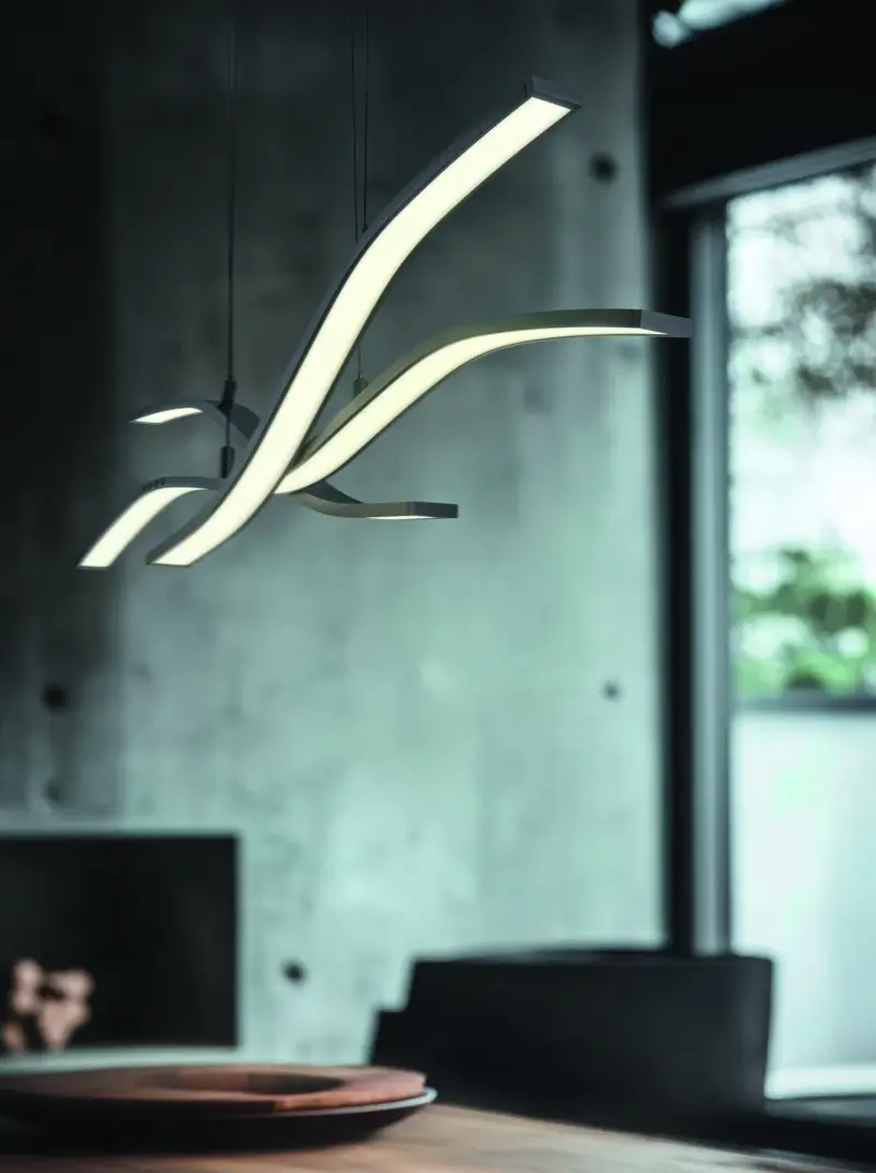 Trio Lighting – 332810332 SPIDER Κρεμαστό Φωτιστικό Ράγα LED 46W 5350lm Dimmable CCT Μαύρο Ματ με Τηλεχειριστήριο