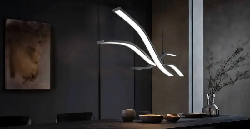 Trio Lighting – 332810332 SPIDER Κρεμαστό Φωτιστικό Ράγα LED 46W 5350lm Dimmable CCT Μαύρο Ματ με Τηλεχειριστήριο