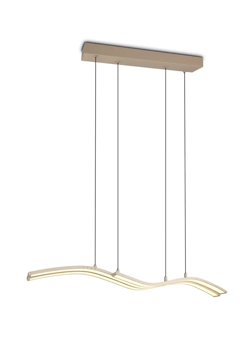 Trio Lighting – 332810343 SPIDER Κρεμαστό Φωτιστικό Ράγα LED 46W 5350lm Dimmable CCT Μπεζ με Τηλεχειριστήριο