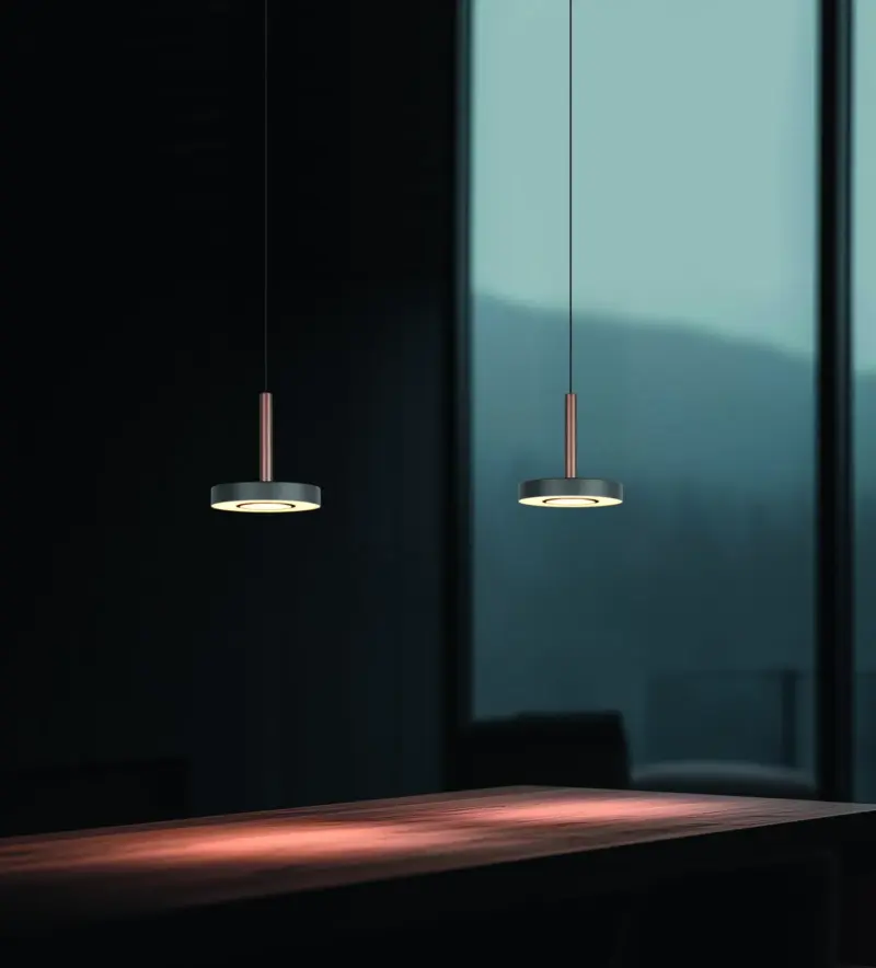 Trio Lighting – 334410165 GUANO Κρεμαστό Φωτιστικό Σποτ LED 8W 850lm Step Dimmable CCT Μαύρο & Καφέ