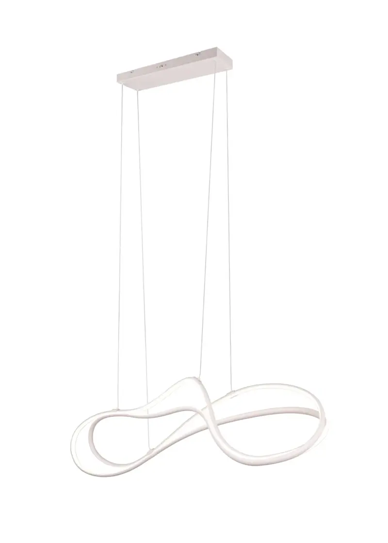 Trio Lighting NALA – 344310131 Κρεμαστό Φωτιστικό Ράγα LED 57W 6800lm Step Dimmable CCT Λευκό Ματ