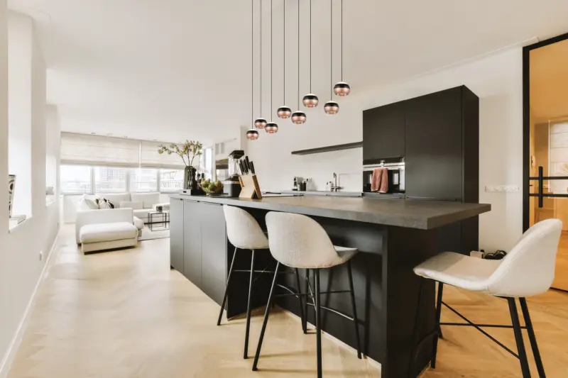 Κρεμαστό Φωτιστικό Ράγα Trio Lighting Μαύρο με 8 Καφέ LED Spot Up-Down 7680lm 2300/3000/4000K Step Dimmable – 344410832