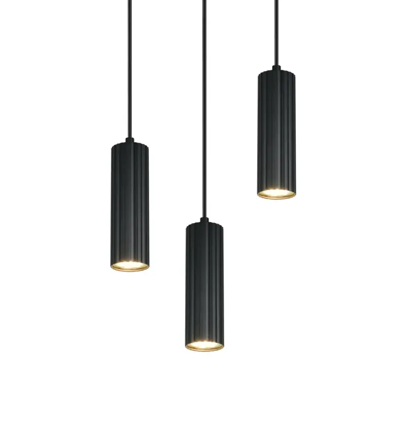 Κρεμαστό Φωτιστικό Ροζέτα Trio Lighting SOKA με 3xGU10 Μαύρα Σποτ – 367730332