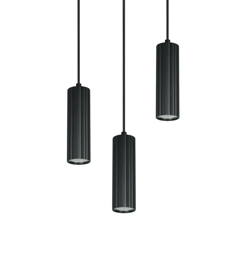 Κρεμαστό Φωτιστικό Ροζέτα Trio Lighting SOKA με 3xGU10 Μαύρα Σποτ – 367730332