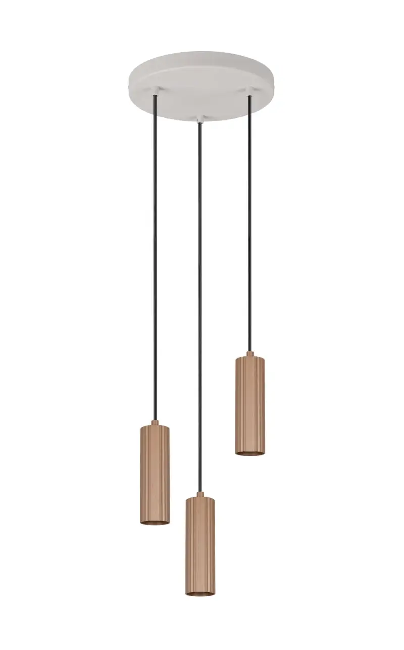 Κρεμαστό Φωτιστικό Ροζέτα με 3xGU10 Καφέ Σποτ Trio Lighting – 367730365