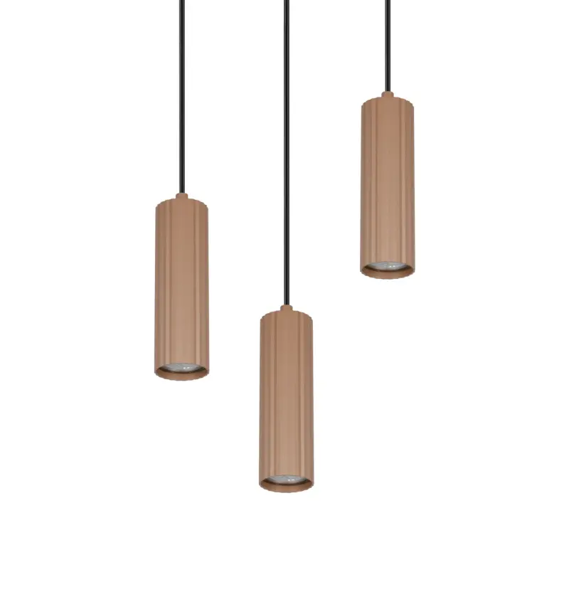 Κρεμαστό Φωτιστικό Ροζέτα με 3xGU10 Καφέ Σποτ Trio Lighting – 367730365