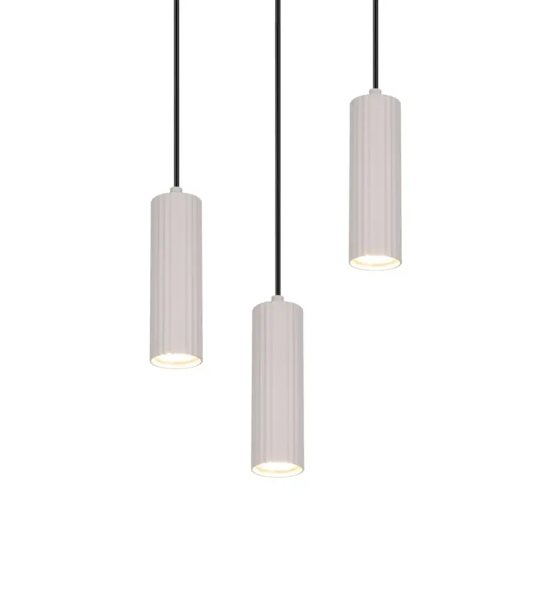 Κρεμαστό Φωτιστικό Ροζέτα Trio Lighting SOKA με 3xGU10 Γκρι Σποτ – 367730376