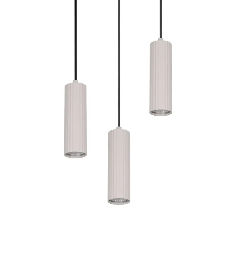 Κρεμαστό Φωτιστικό Ροζέτα Trio Lighting SOKA με 3xGU10 Γκρι Σποτ – 367730376