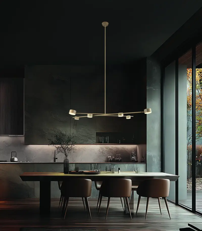 Κρεμαστό Φωτιστικό Coda Trio Lighting Μπεζ με Ρυθμιζόμενους Βραχίωνες Σποτ 6xGX53 – 369000643