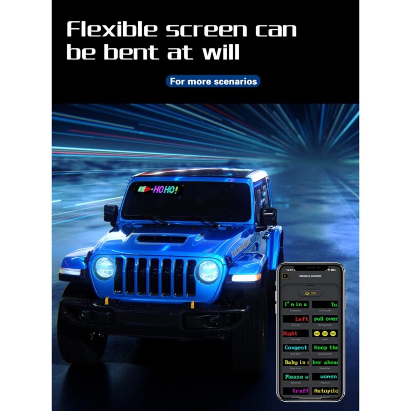 GLOBOSTAR® MATRIX GLB-106-0001 Εύκαμπτη Κυλιόμενη Ψηφιακή Επιγραφή 17.3x7cm P4 32×16 Pixel LED 10W DC 5V 2A με USB 2.0 Αδιάβροχο IP65 Πολύχρωμο RGB – Bluetooth Control μέσω iPIXEL APP – Μ17.3 x Π0.2 x Υ7cm – 2 Χρόνια Εγγύηση
