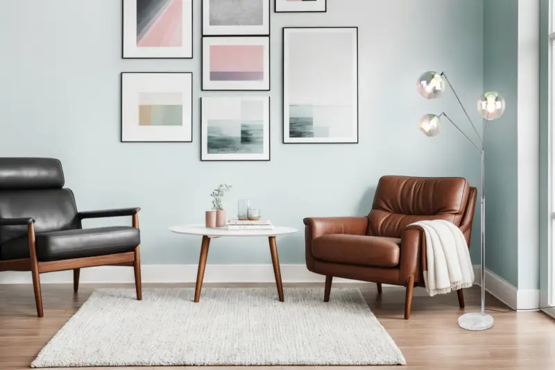 Φωτιστικό Δαπέδου Trio Lighting Νίκελ Βάση Λευκό Μάρμαρο με 3xE27 Γυάλινες Διάφανες Μπάλες – 416900306