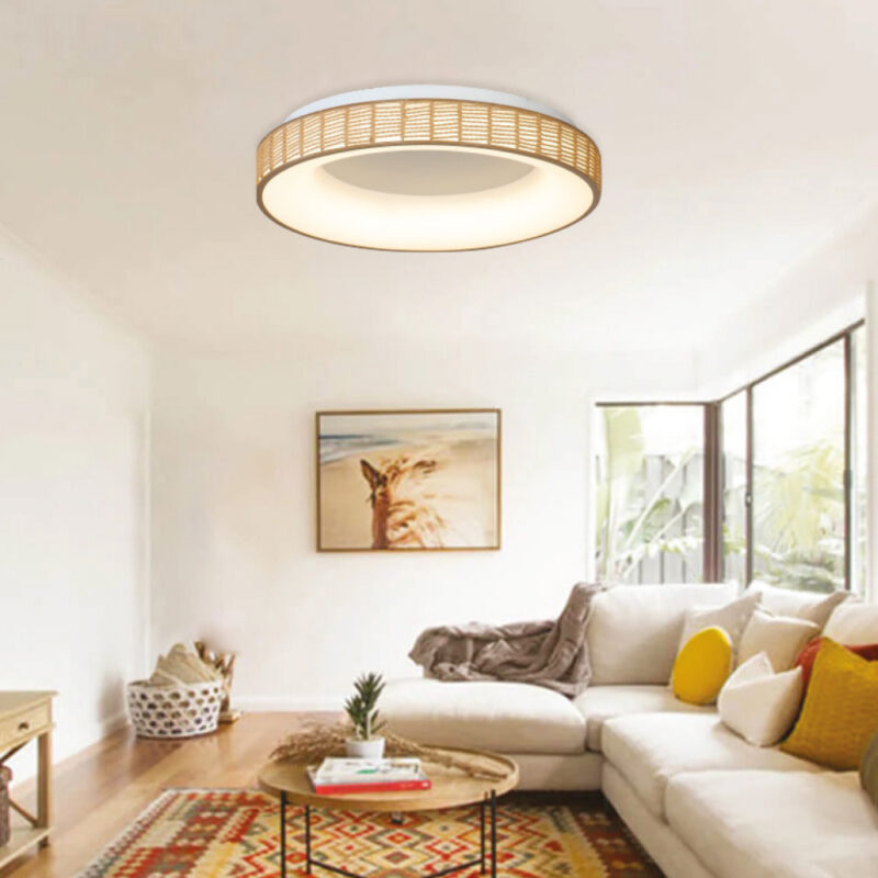 Inlight Πλαφονιέρα Οροφής LED από σχοινί 3CCT, 25W D:50×9,5cm (42042)