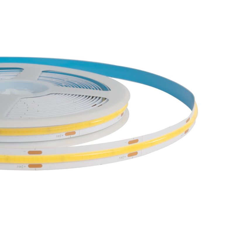 GLOBOSTAR® BEE 70350 Ταινία LED 10W/m 1100lm/m 120° DC 24V IP20 528 x COB Chip/m Ψυχρό Λευκό 6000K Dimmable – Sanan COB Chip – Μ500 x Π1 x Υ0.2cm – Ρολό 5 Μέτρων – 5 Χρόνια Εγγύηση